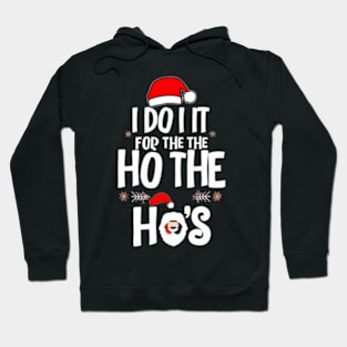 I Do It For The Ho's Funny Christmas Santa Hoodie